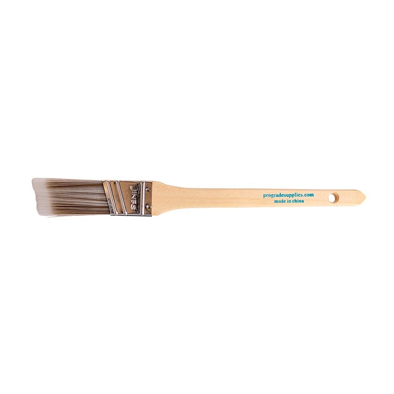 Pro-Grade 12PK 1 inch Angle Brush Premium Wall/Trim House Paint Brush Set Great for Professional Painter and Home Owners Painting Brushes for Cabinet Decks Fences Interior Exterior & Commercial Paintbrush. - Image 2